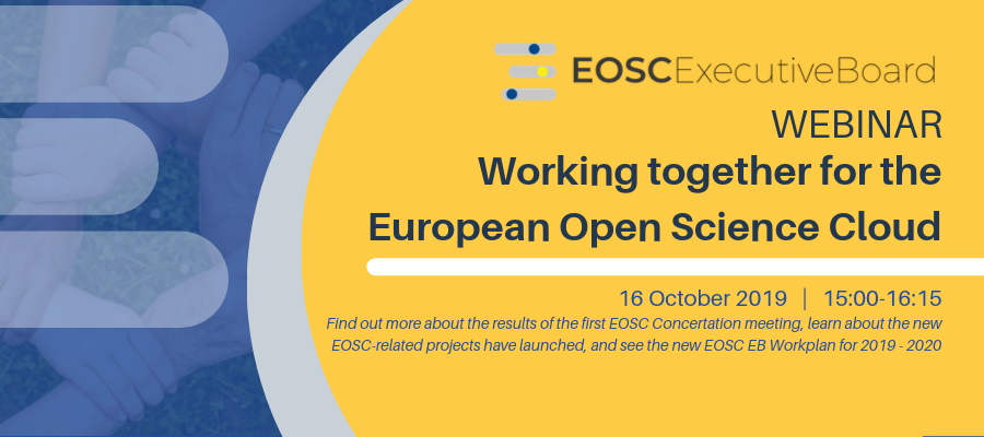 EOSC Webinar - Working Together for the EOSC