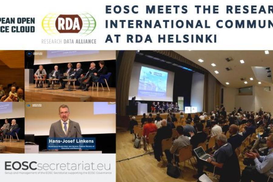 EOSC meets the research data international community at RDA Helsinki